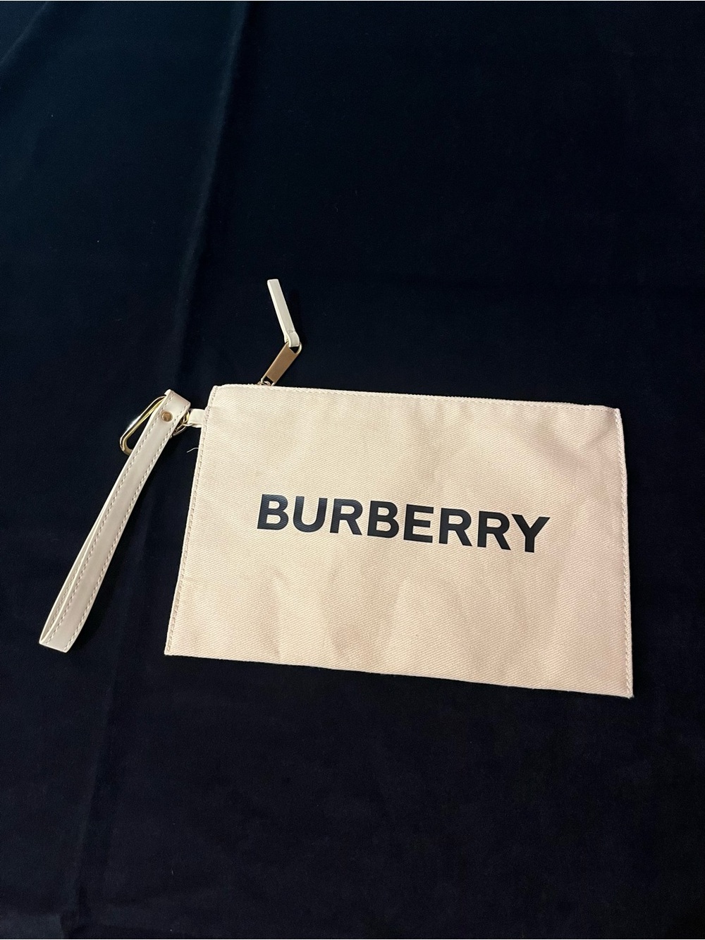 Burberry Canvas Zip Pouch